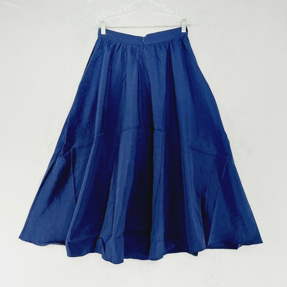 New Touche Gold Buttoned Cupra Navy Blue Skirt P1485 - Picture 5 of 10